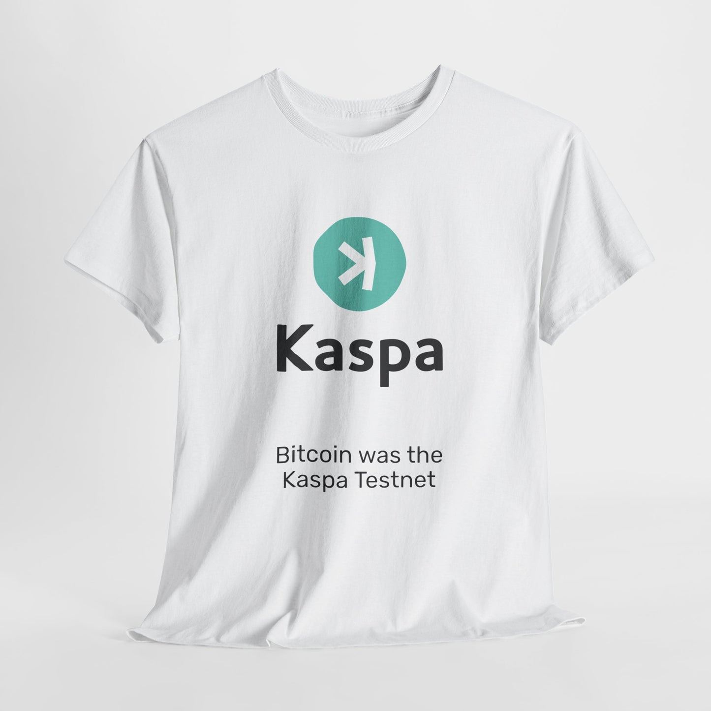 T-shirt - Bitcoin was the Kaspa testnet CA SHIPPING