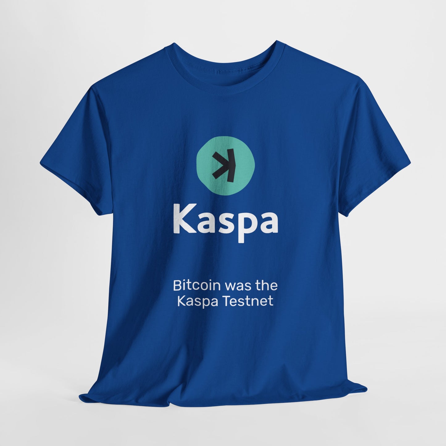 T-shirt - Bitcoin was the Kaspa testnet CA SHIPPING
