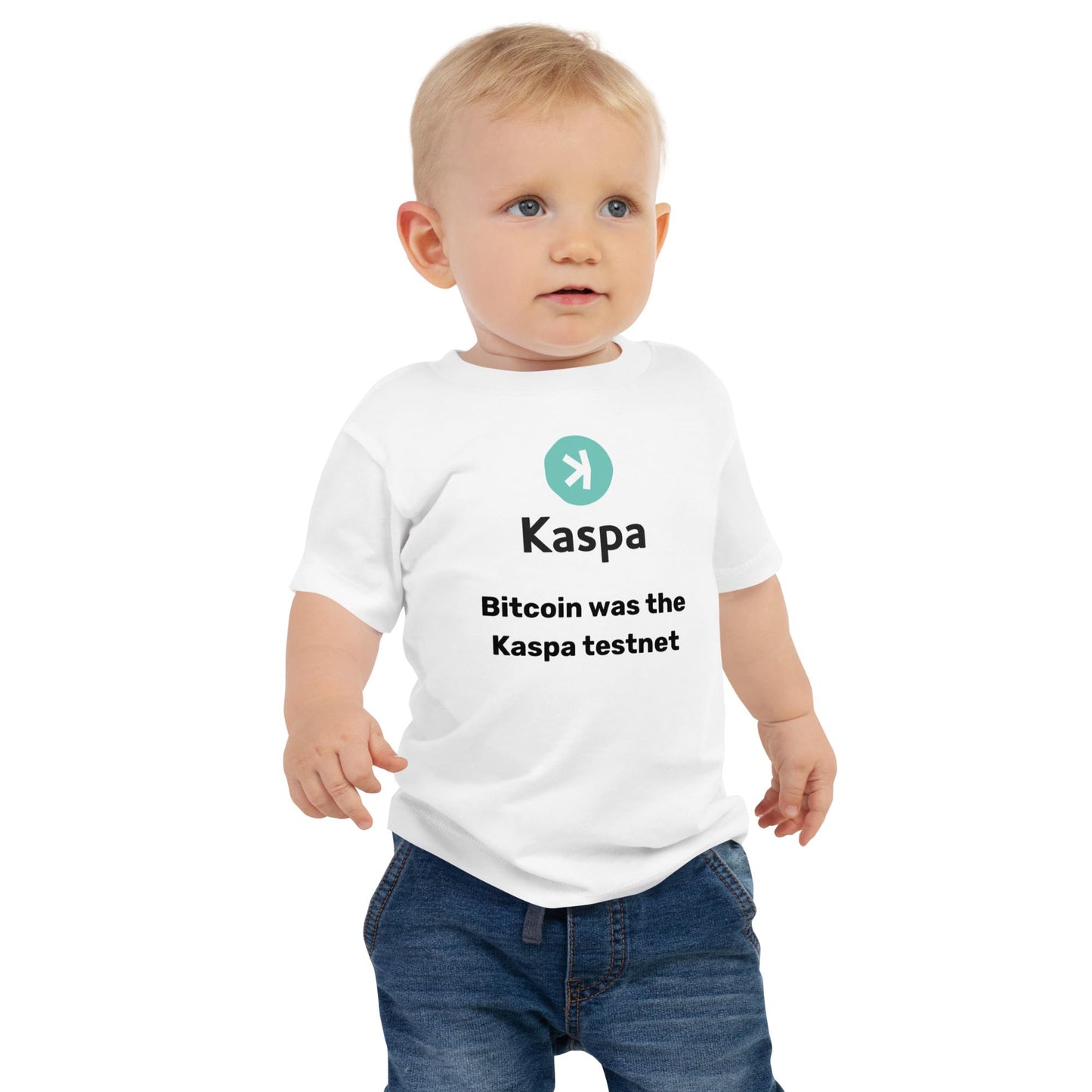 Baby Kaspa T-shirt - Bitcoin was the Kaspa testnet