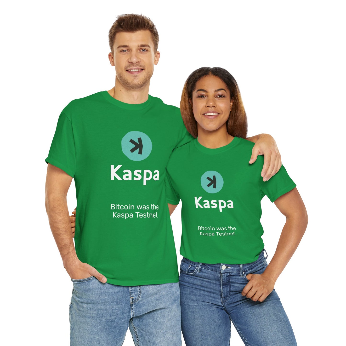 T-shirt - Bitcoin was the Kaspa testnet CA SHIPPING